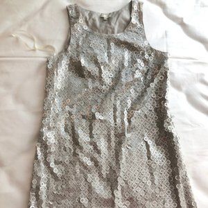 Sean John gray silver chain mail mini short dress 6